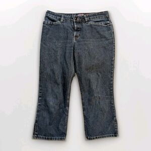Vintage Roxy Jeans Juniors 9 Blue Denim Quiksilver Y2K Straight Leg USA Made